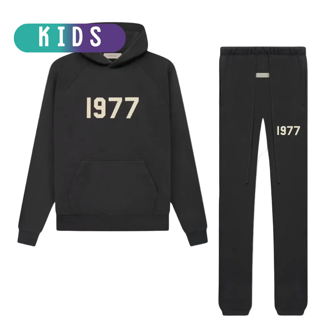 Fear of God Essentials 1977 Iron Black Full set Kids