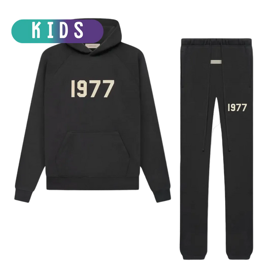Fear of God Essentials 1977 Iron Black Full set Kids