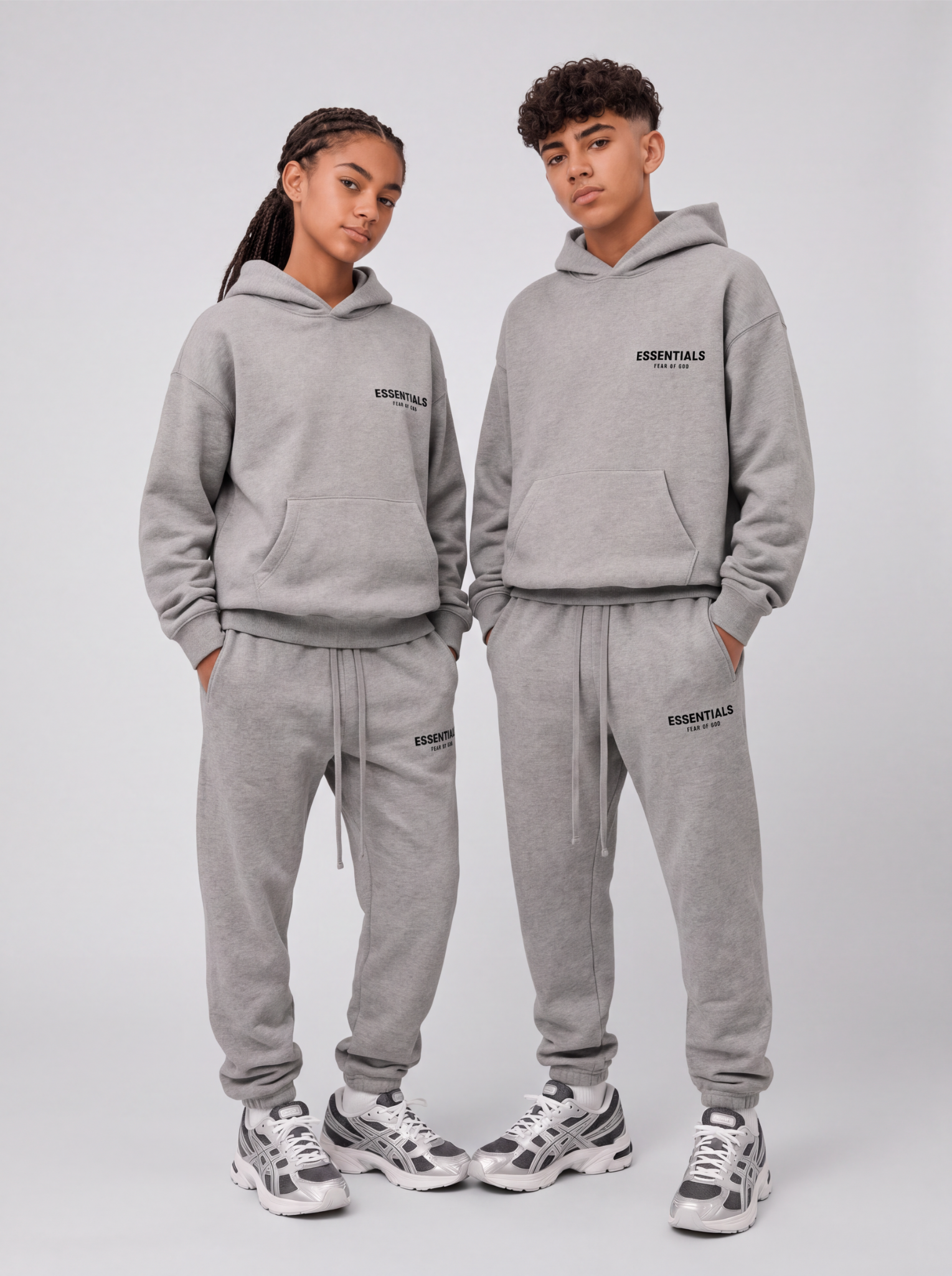 Fear of God Essentials Dark Oatmeal Full set Kids