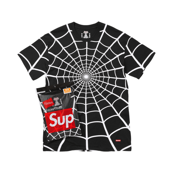 Supreme x Hanes Spider-Man Tagless Tees (2 Pack) 'Black'