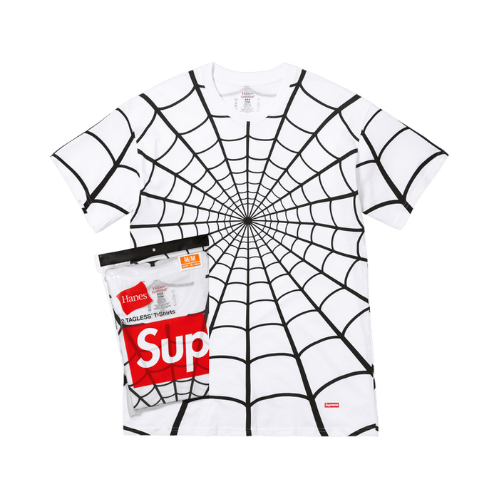 Supreme x Hanes Spider-Man Tagless Tees (2 Pack) 'White'