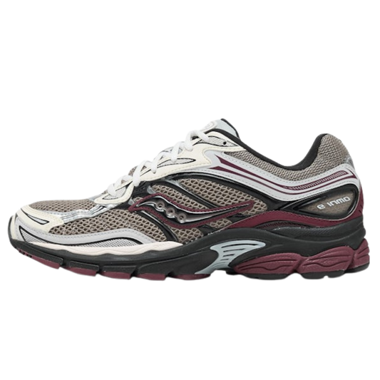 Saucony ProGrid Omni 9 Tomorrow, Meet Yesterday Pack Tan Maroon