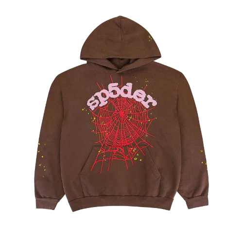 Sp5der Web Hoodie Brown