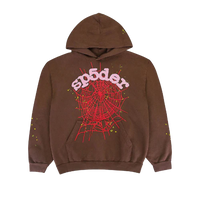 Sp5der Web Hoodie Brown