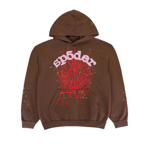 Sp5der Web Hoodie Brown