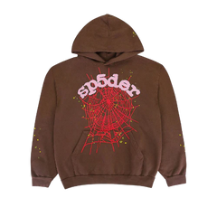 Sp5der Web Hoodie Brown