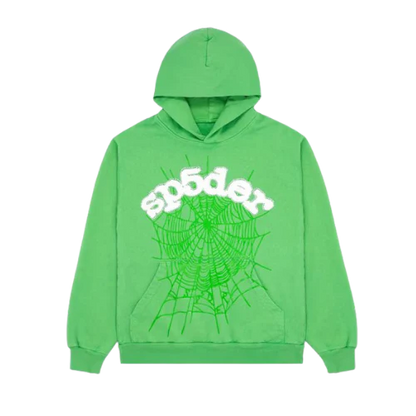 Sp5der Web Hoodie Slime Green