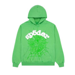 Sp5der Web Hoodie Slime Green