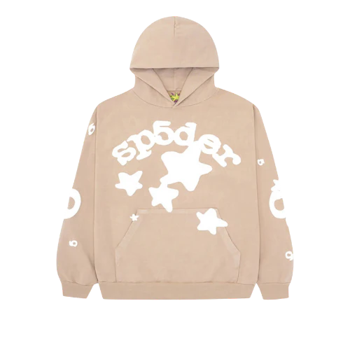 Sp5der Beluga Hoodie Sand