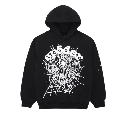 Sp5der OG Web Hoodie Black