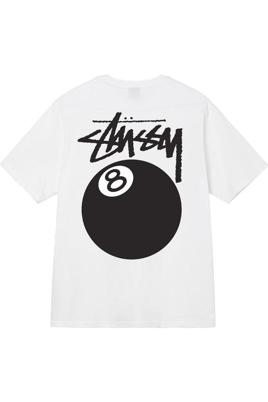 Stussy 8 Ball Tee White
