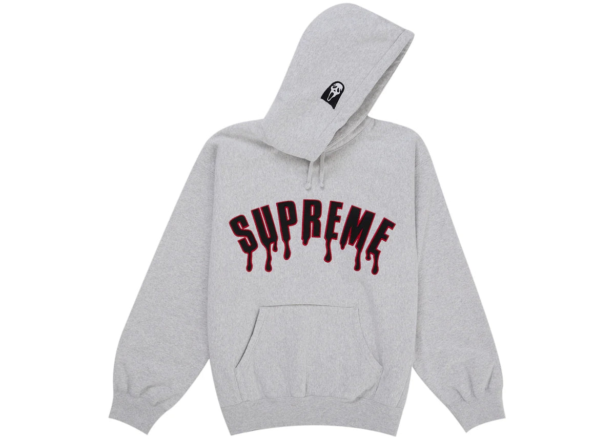 Supreme Ghostface Arc Hooded Sweatshirt Ash Grey