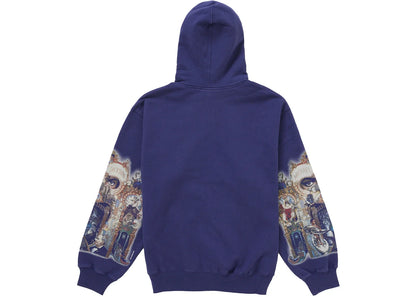 Supreme Michael Jackson Dangerous Zip Up Hooded Sweatshirt Washed Navy