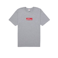 Supreme Arabic Box Logo Tee Heather Grey