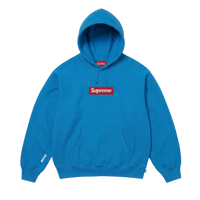 Supreme Box Logo Hooded Sweatshirt Blue