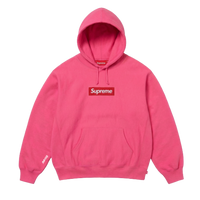 Supreme Box Logo Hooded Sweatshirt Pink