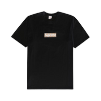 Supreme Burberry Box Logo Tee Black