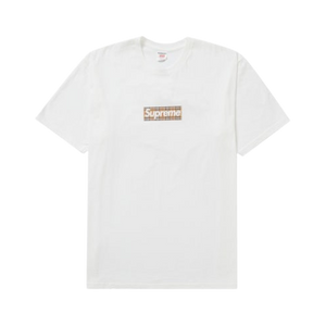 Supreme Burberry Box Logo Tee White