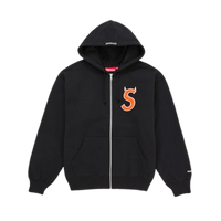 Supreme Devil S Logo Zip Up Hooded Sweatshirt Black