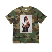 Supreme Playboi Carti Tee Woodland Camo