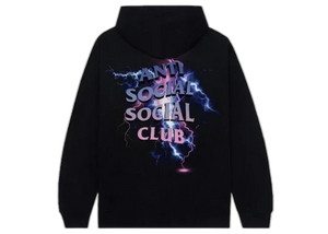 Anti Social Social Club Bolt From The Blue Hoodie Black
