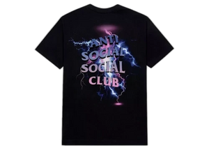 Anti Social Social Club Bolt From The Blue T-shirt Black