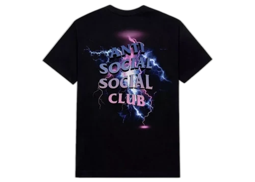 Anti Social Social Club Bolt From The Blue T-shirt Black