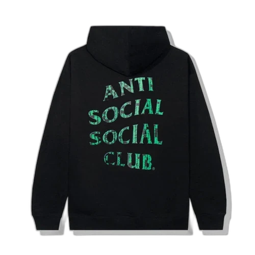 Anti Social Social Club Glitch Hoodie Black