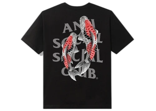 Anti Social Social Club Koi Garden 3M Reflective Tee Black