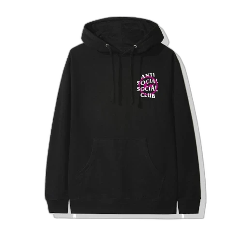 Anti Social Social Club x Fragment Pink Bolt Hoodie (FW19) Black