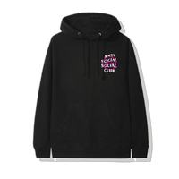 Anti Social Social Club x Fragment Pink Bolt Hoodie (FW19) Black