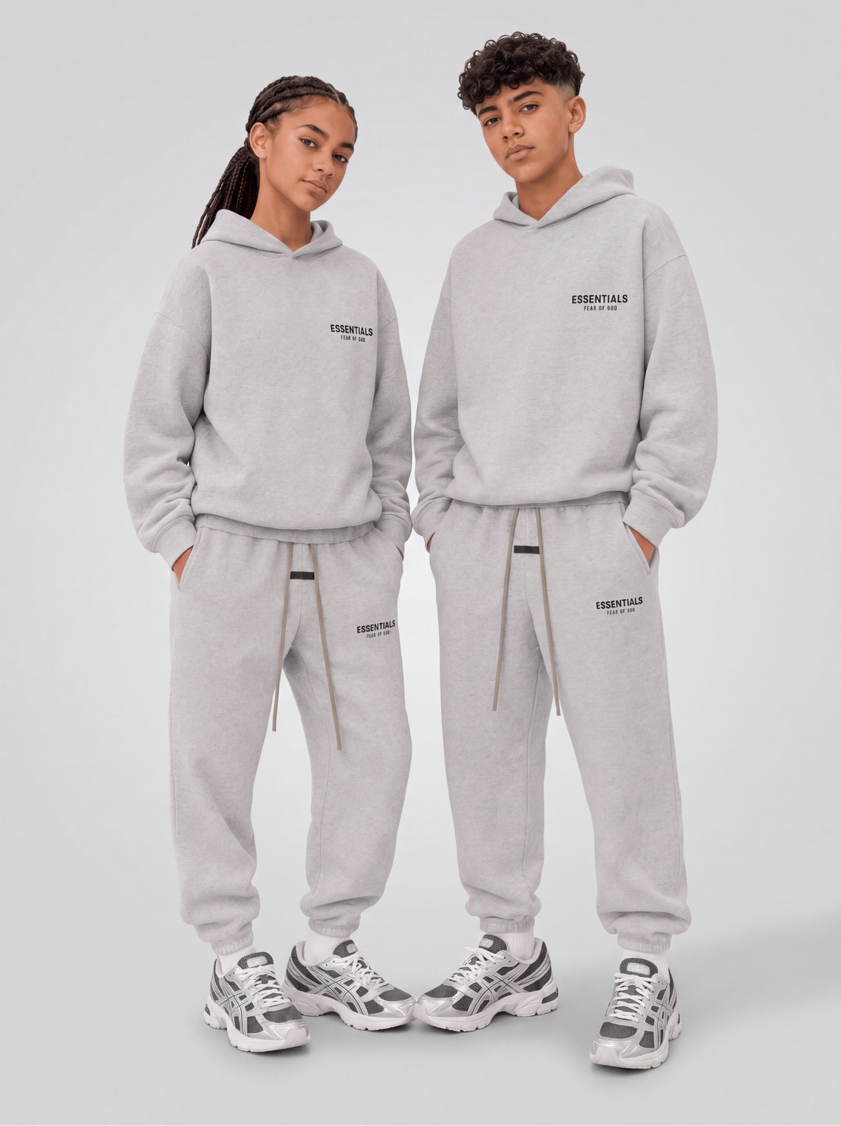 Fear of God Essentials Light Oatmeal Full set Kids
