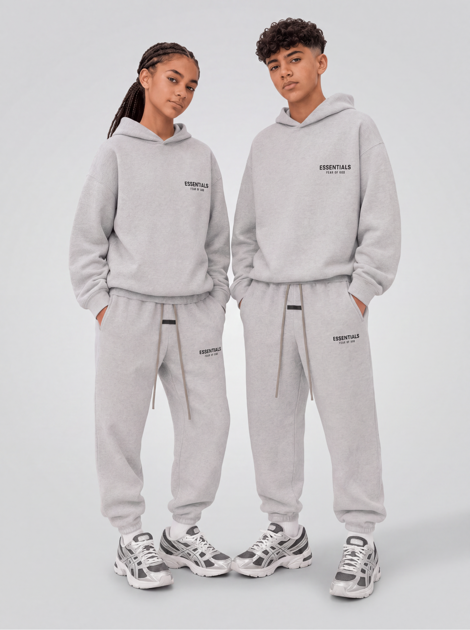 Fear of God Essentials Light Oatmeal Full set Kids