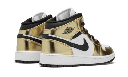 Air Jordan 1 Mid White Metallic Gold