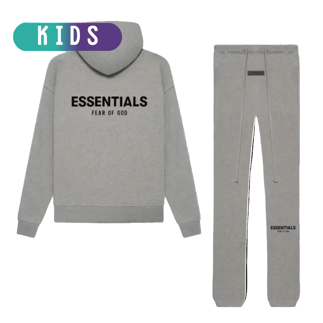 Fear of God Essentials Dark Oatmeal Full set Kids