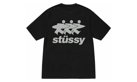 Stussy Surfwalk Pigment Dyed Tee Black