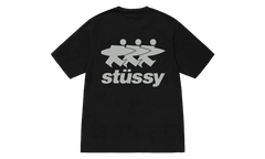 Stussy Surfwalk Pigment Dyed Tee Black