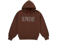 Supreme Capital Hooded Sweatshirt (FW26) Brown