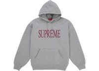 Supreme Capital Hooded Sweatshirt (FW26) Heather Grey