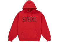 Supreme Capital Hooded Sweatshirt (FW26) Red