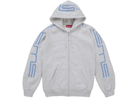 Supreme Connect Zip Up Hooded Sweatshirt Heather Grey