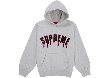 Supreme Ghostface Arc Hooded Sweatshirt Ash Grey
