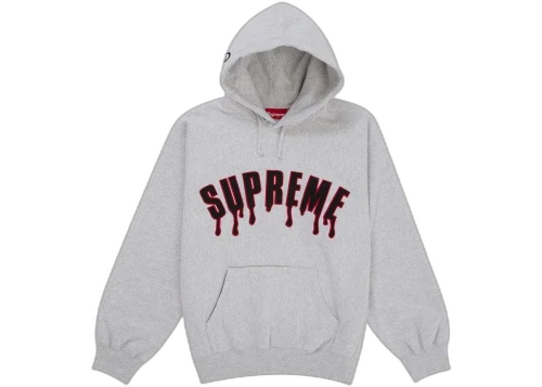Supreme Ghostface Arc Hooded Sweatshirt Ash Grey