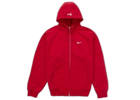 Supreme Nike Zip Up Hooded Sweatshirt Red