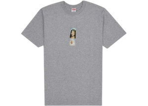 Supreme Prayer Card Box Logo Tee Heather Grey