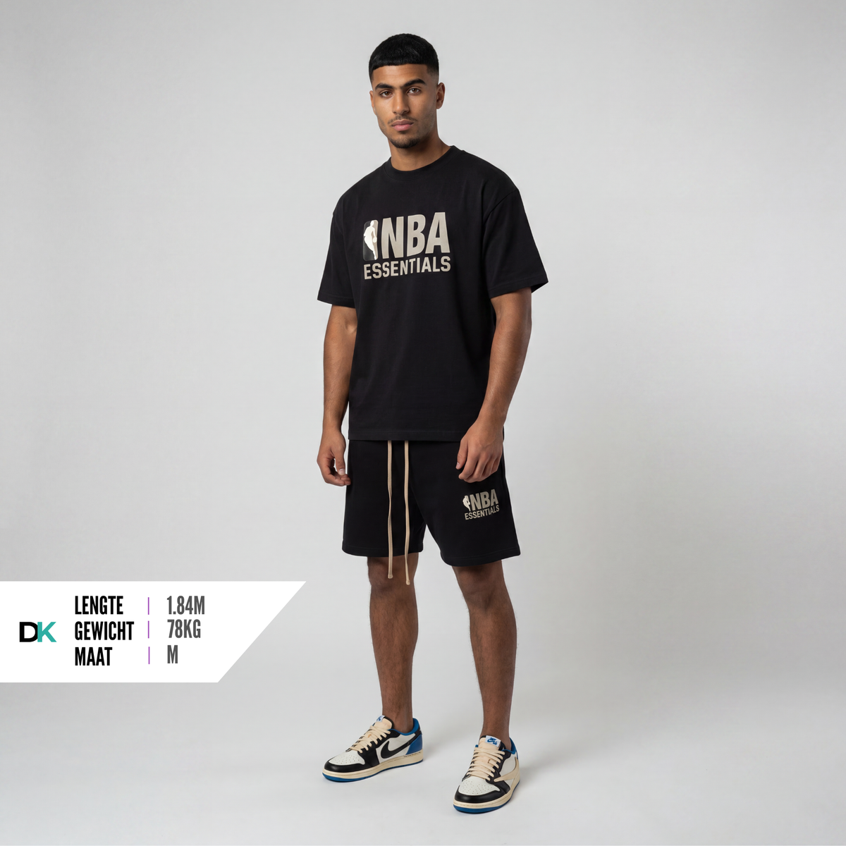 Fear of God Essentials NBA Black Grey Summer Set